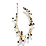 black and gold Anklets